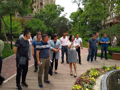 【正合物业】集团正合物业组织部门分公司掌管人赴贸易幼区参观进建